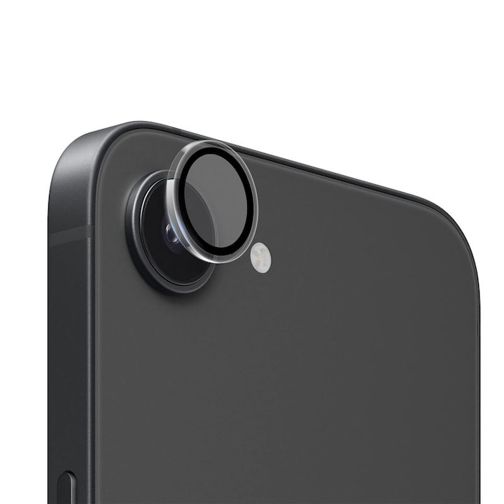 Protectie sticla camera foto Mobile Origin Lens Guard compatibila cu iPhone 16e, Transparent