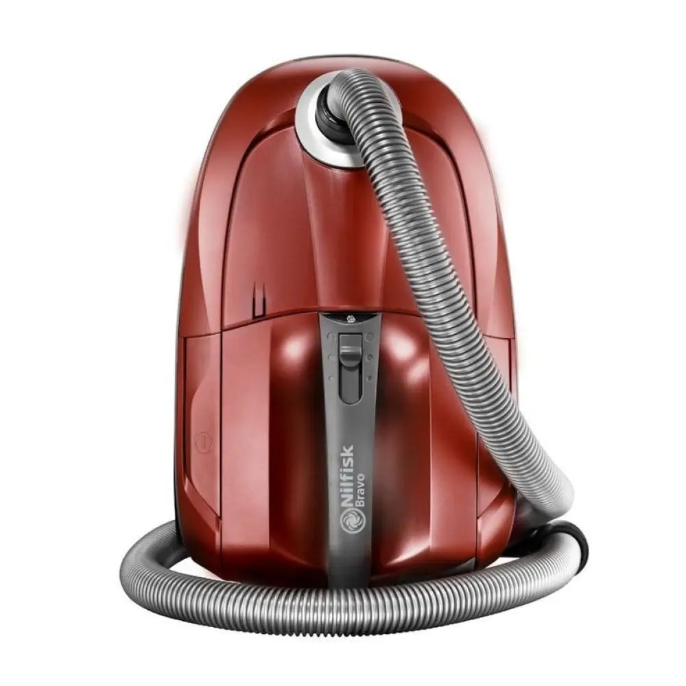 Aspirator Cu Sac Nilfisk Bravo SR10P07A, 700W, 3.2L, HEPA, Tub Telescopic Metalic, Rosu