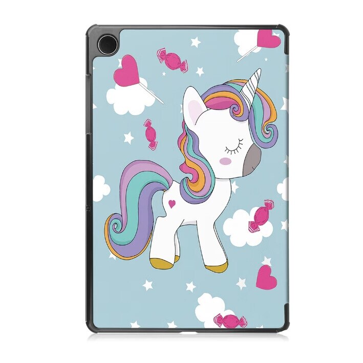 Husa pentru Samsung Galaxy Tab A9+ Plus 11 inch UltraSlim de tip stand functie sleep/wake-up, unicorn