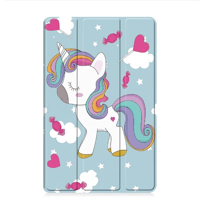 Husa pentru Samsung Galaxy Tab A9+ Plus 11 inch UltraSlim de tip stand functie sleep/wake-up, unicorn
