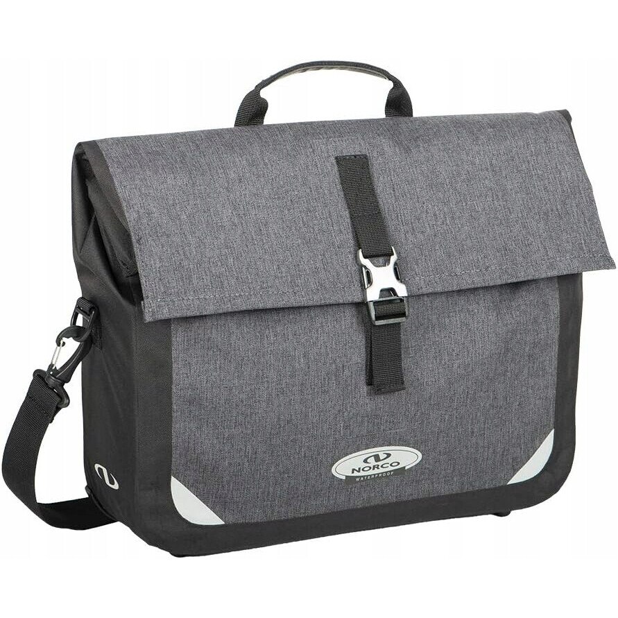 Geanta laptop Norco Kilmore, 12,5L, impermeabila, dimensiuni 42x32x11cm, culoare gri inchis/negru