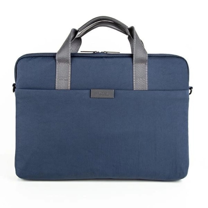 Servieta laptop Uniq Stockholm, impermeabila, cu suport retractabil pentru chei, albastru, 16 inch