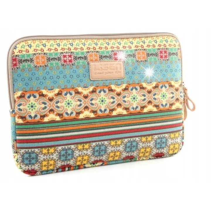 Husa laptop, DKM, 13-14 inch, impermeabila, interior din plus, 36,5x26x1,7cm
