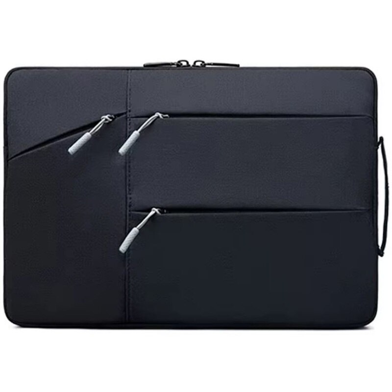 Geanta pentru Laptop 13", Aspect Business, 4 Buzunare, Textil rezistent, Negru
