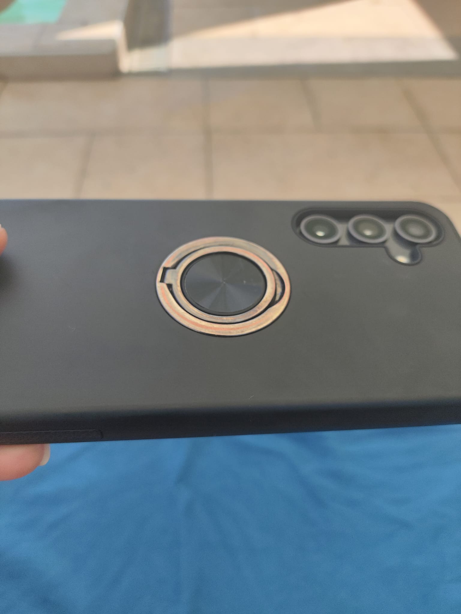 Husa pentru Samsung Galaxy S23 FE, inel rotativ si Kickstand 360°, Protectie Militara Antisoc, cu disipare termica, Rosu