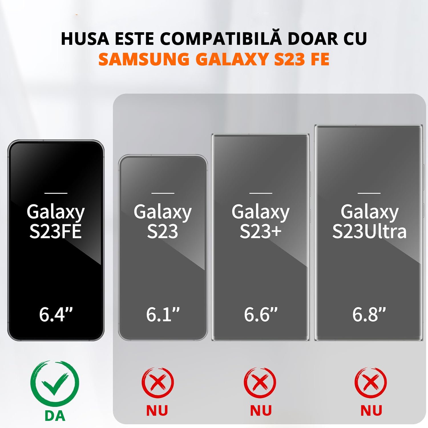Husa pentru Samsung Galaxy S23 FE, inel rotativ si Kickstand 360°, Protectie Militara Antisoc, cu disipare termica, Rosu