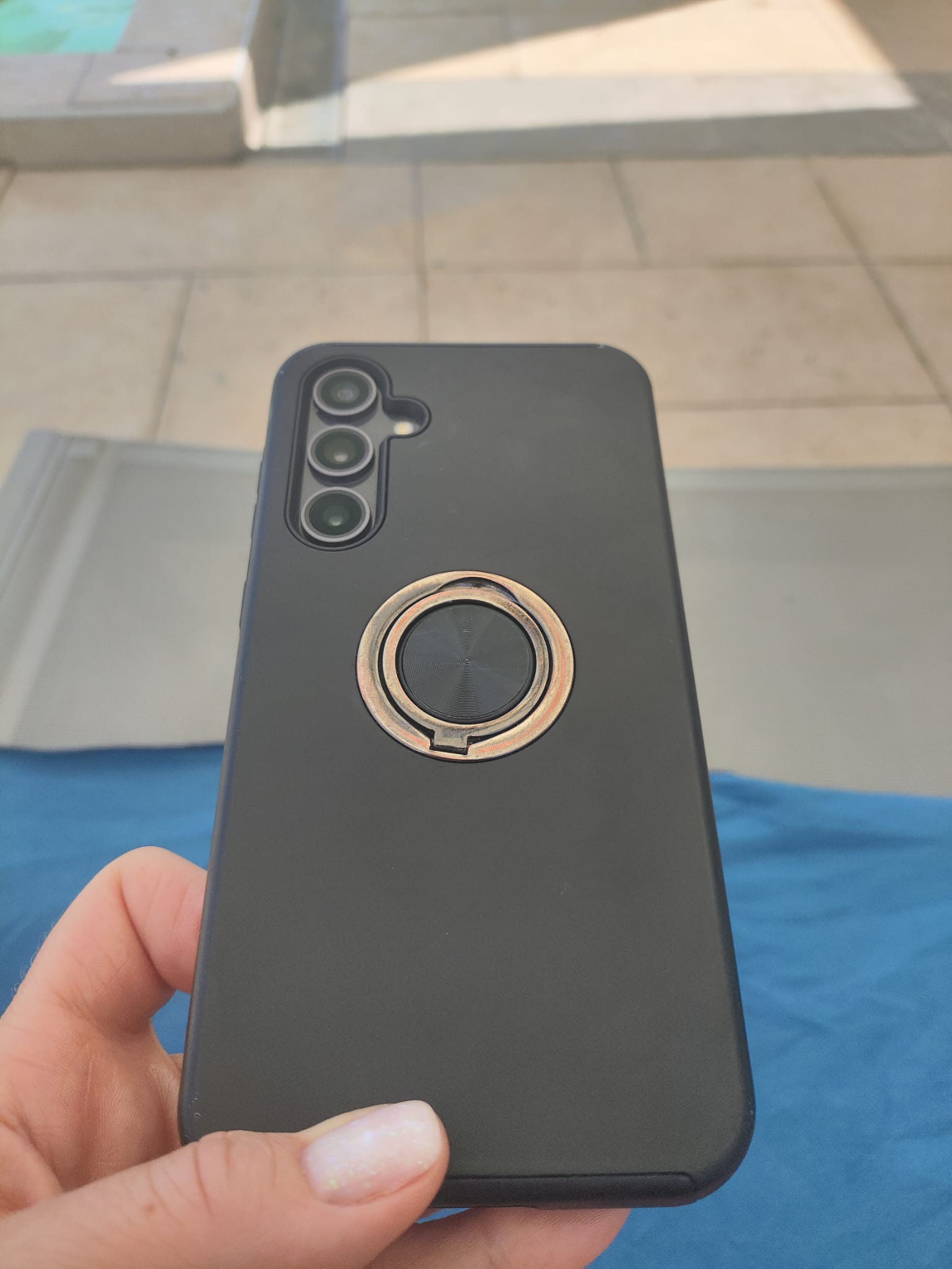 Husa pentru Samsung Galaxy S23 FE, inel rotativ si Kickstand 360°, Protectie Militara Antisoc, cu disipare termica, Rosu