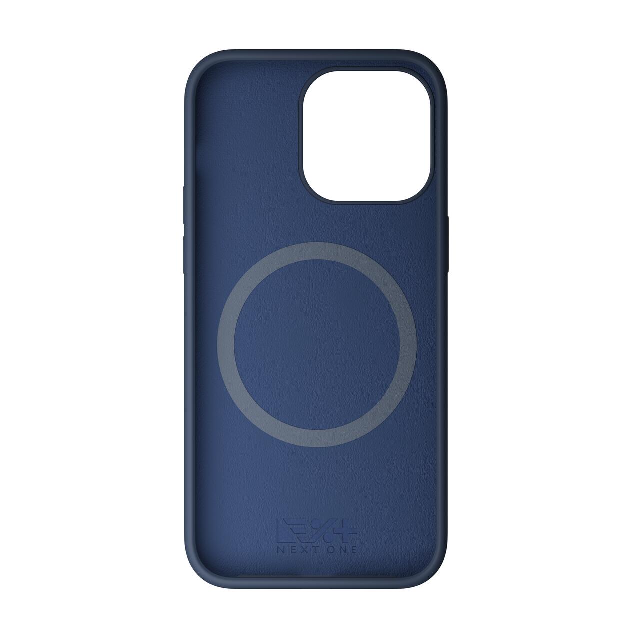 Husa de protectie Next One Silicone Case pentru iPhone 15 Pro, MagSafe compatible, Royal Blue