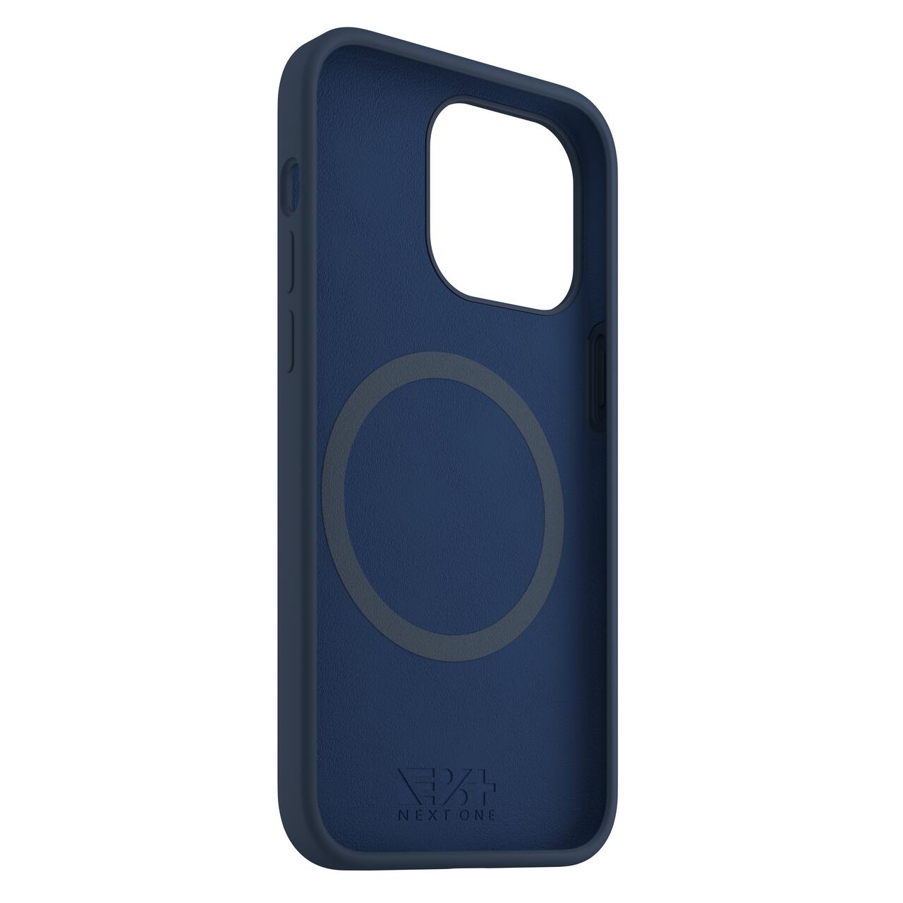 Husa de protectie Next One Silicone Case pentru iPhone 15 Pro, MagSafe compatible, Royal Blue
