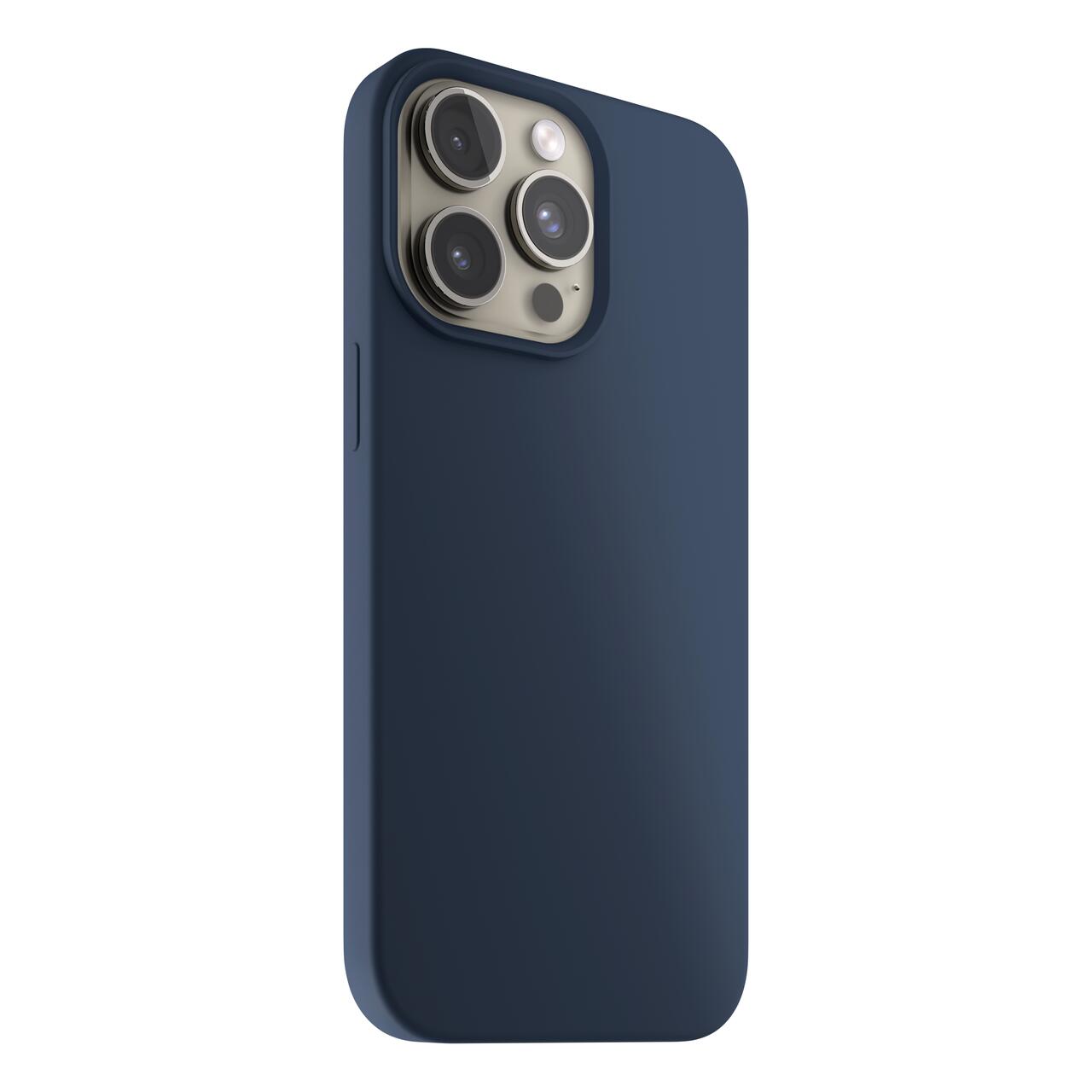 Husa de protectie Next One Silicone Case pentru iPhone 15 Pro, MagSafe compatible, Royal Blue