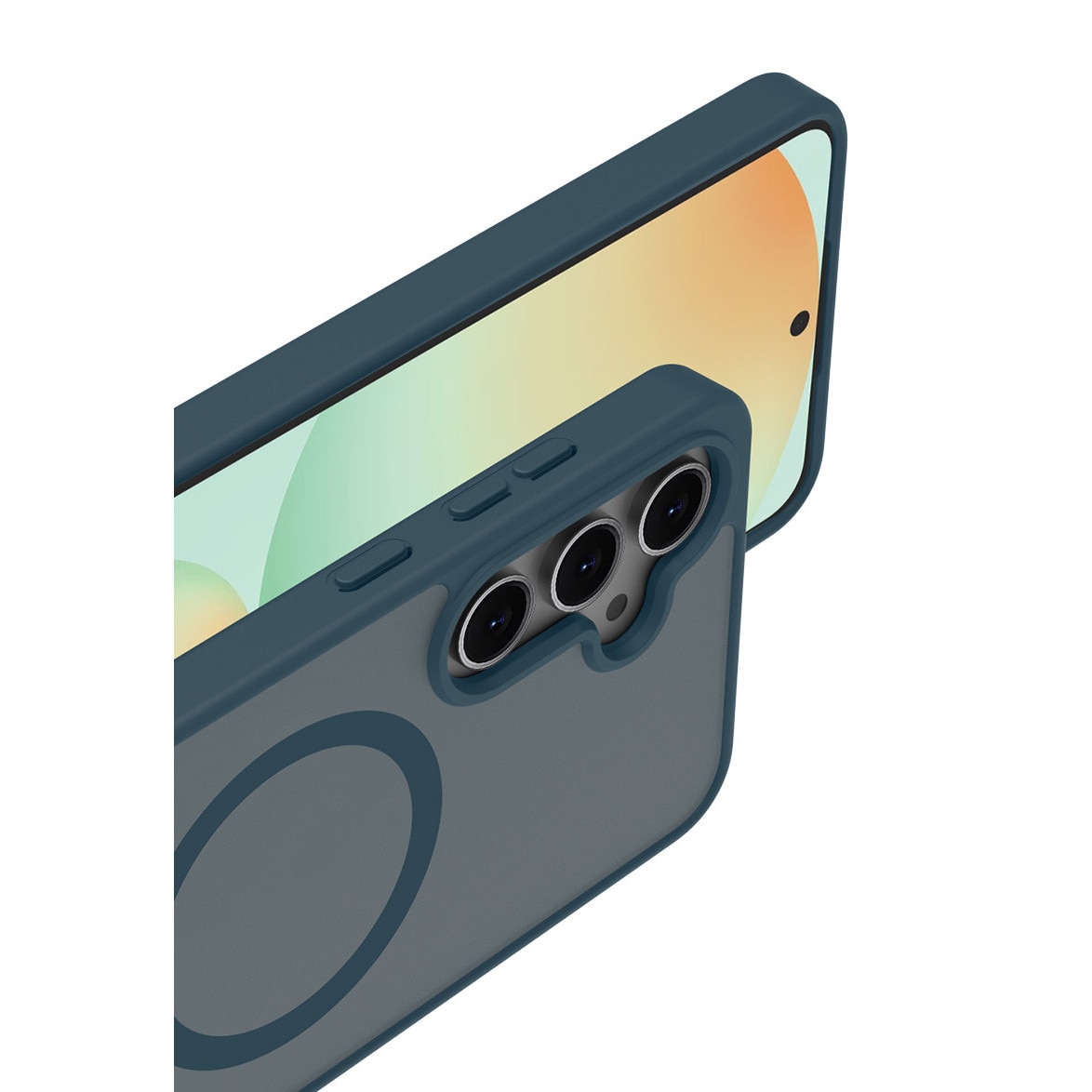 Husa de Protectie, Compatibila Samsung Galaxy S24 FE, Doctor Shield Fantom, MagSafe - Albastru