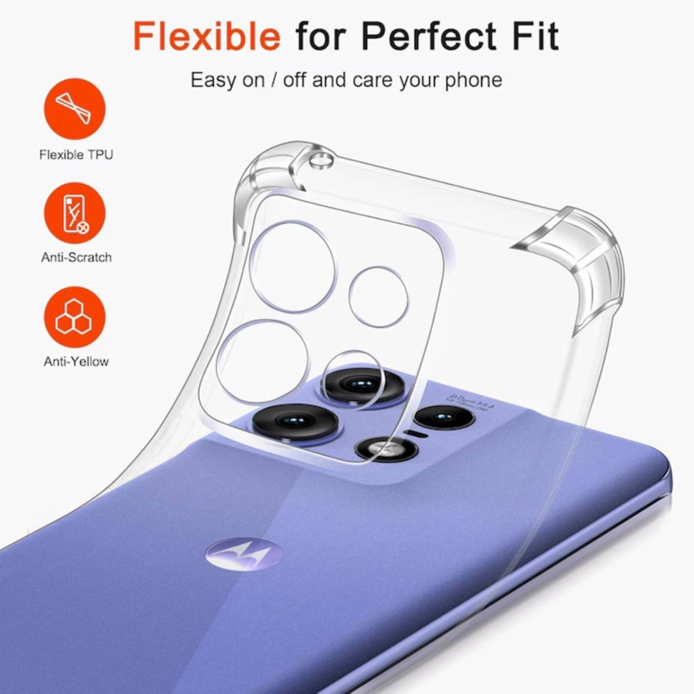 Husa pentru Motorola Moto G15 / G15 Power Slim Anti-Shock 1.5mm reinforced 4 corners, Transparent