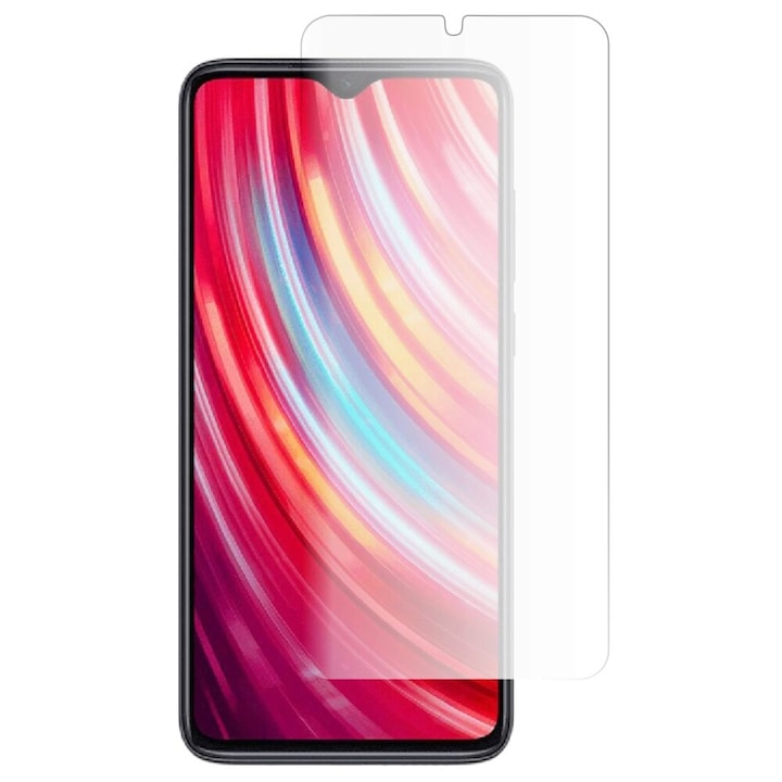 Folie Sticla 9H pentru Xiaomi Redmi Note 8 Pro, 2.5D, 0.3mm, Transparenta