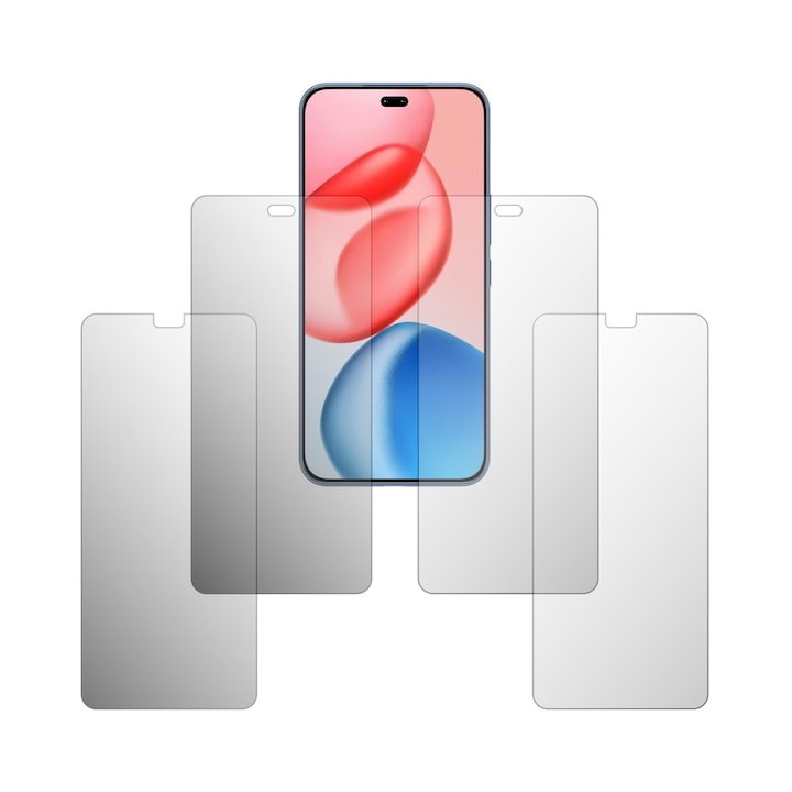 Set 4X Folie Protectie Ecran Folie24, pentru Honor 400 Pro, 2X Ultra-Clear + 2X Mate, Acoperire Full-Display si Case-Friendly, Adezive, Flexibile cu Auto Regenerare