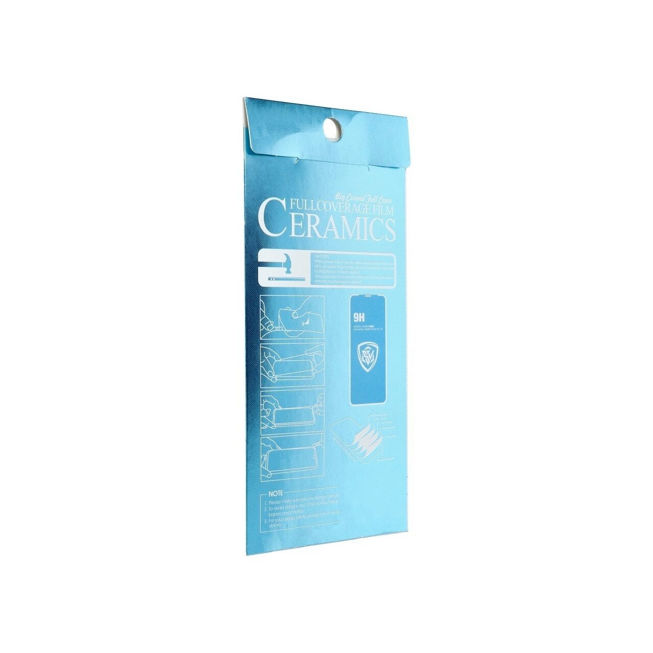 Folie Protectie Display pentru Samsung Galaxy A52 4G / A52 5G, Hibrid Sticla&Ceramica, Full Glue, Negru