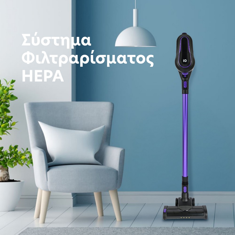 Aspirator reincarcabil IQ VC-993, filtru HEPA, 29,6V, Ideal pentru podele, mobilă și mașini