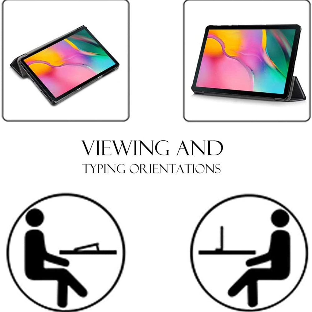 Husa pentru tableta Samsung Galaxy Tab A, Fold Pro, negru, 10.1 inch