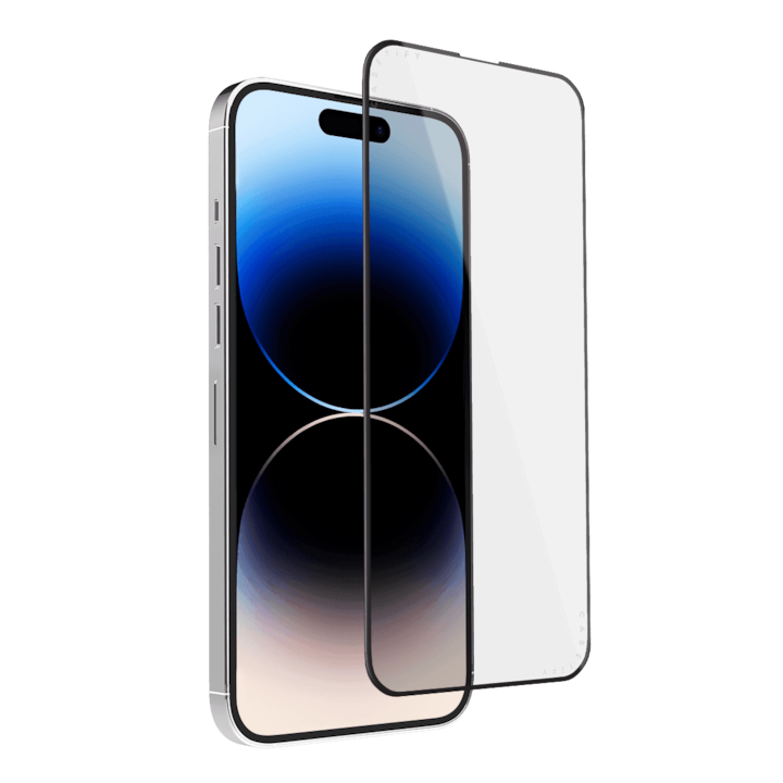 Folie Sticla Premiumcell, Compatibil Apple iPhone 14 Pro Max, Protectie Profesionala Ecran 3D, Full Cover- Negru