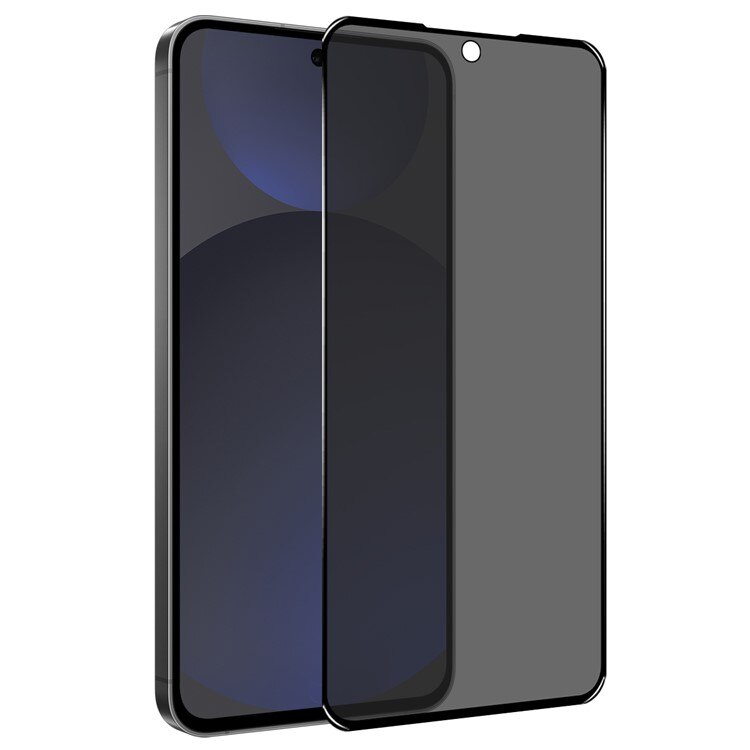 Protector de sticlă Privacy pentru Samsung Galaxy S25 5G, Efect de întunecare, Transparent/Negru