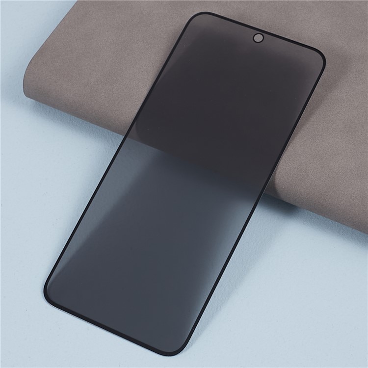 Protector de sticlă Privacy pentru Samsung Galaxy S25 5G, Efect de întunecare, Transparent/Negru