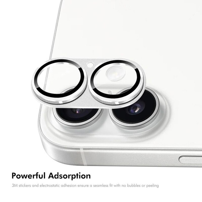 Folie Camera pentru iPhone 17, Protectie din Sticla, Argintiu