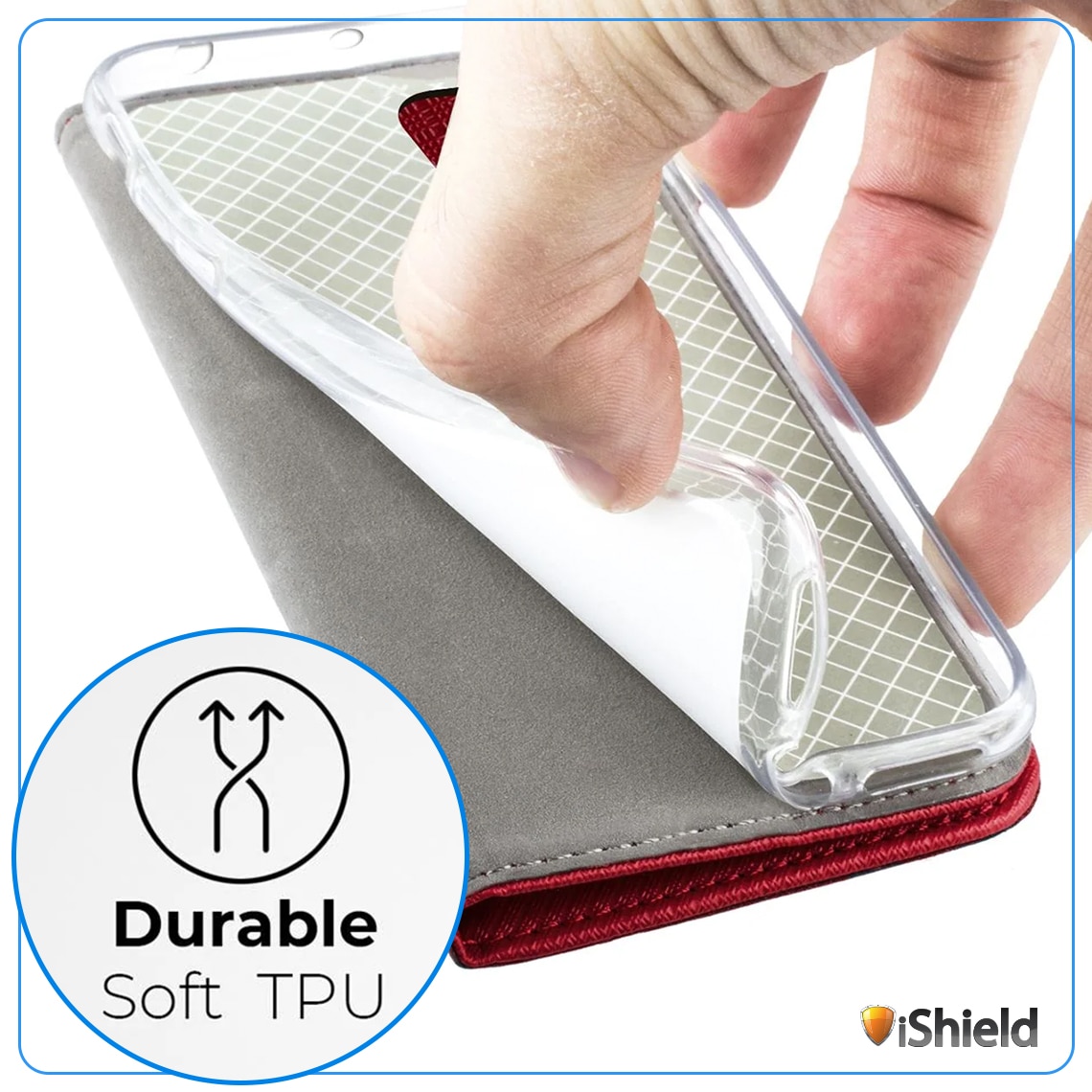 Husa Flip pentru Honor Magic 7 Lite, tip carte cu inchidere magnetica, compartiment pentru carduri, functie Stand, Rosie