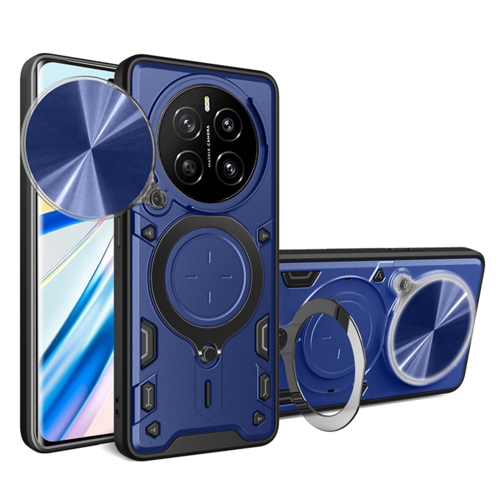 Husa pentru Honor Magic 7 Lite, CamGuard Pro Kickstand, Slider Camera, Antisoc, Protectie Superioara, Albastru