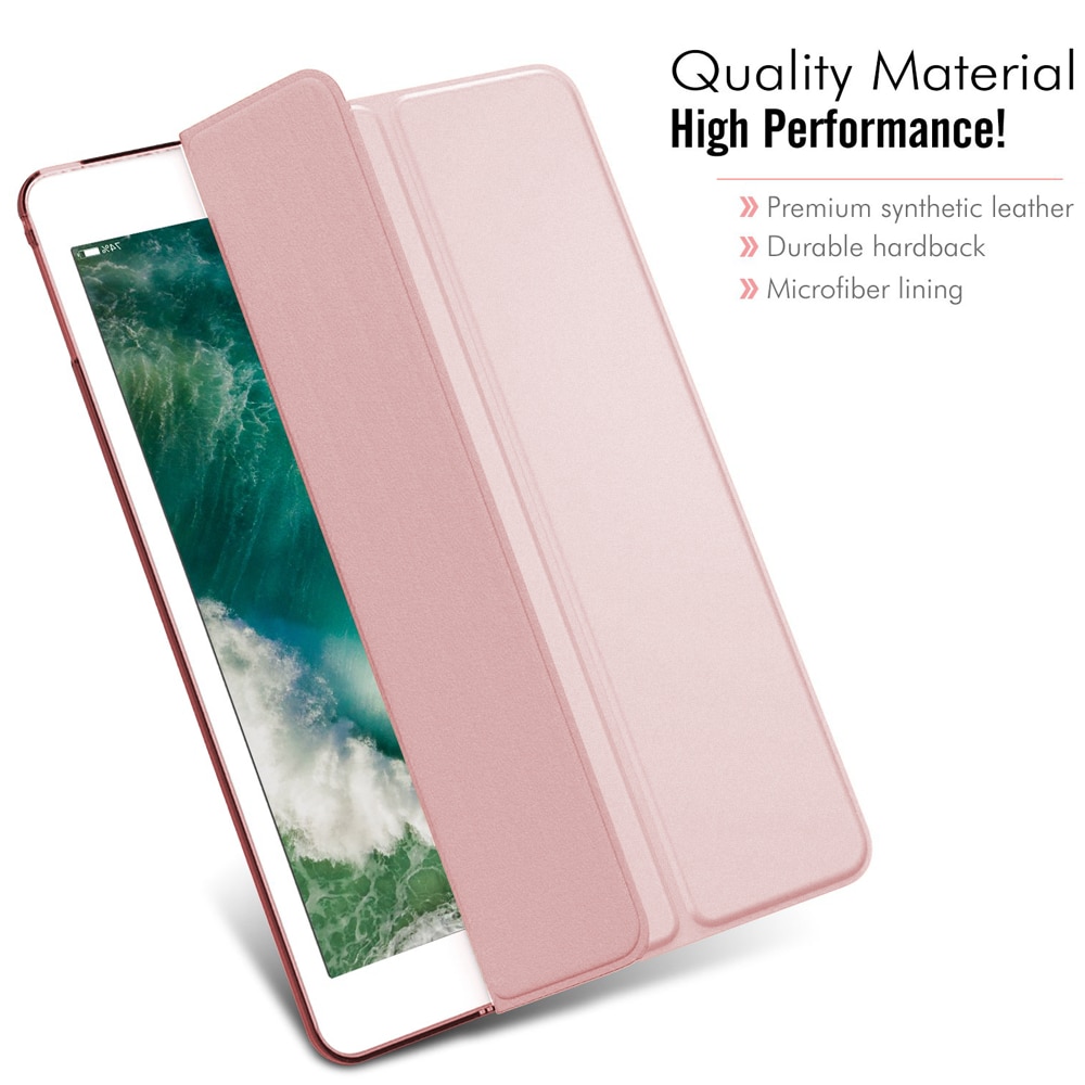 Carcasa Slim pentru iPad Mini 5, TPU flexibil, suport auto sleep/wake, aur roz