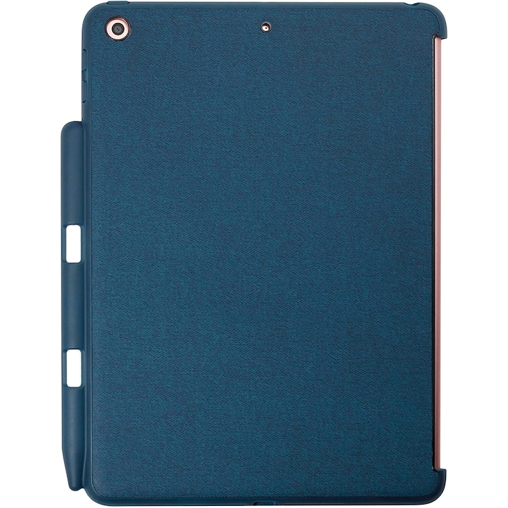 Husa de protectie pentru iPad 9.7 2017/2018, Khomo, Suport pix, Albastru