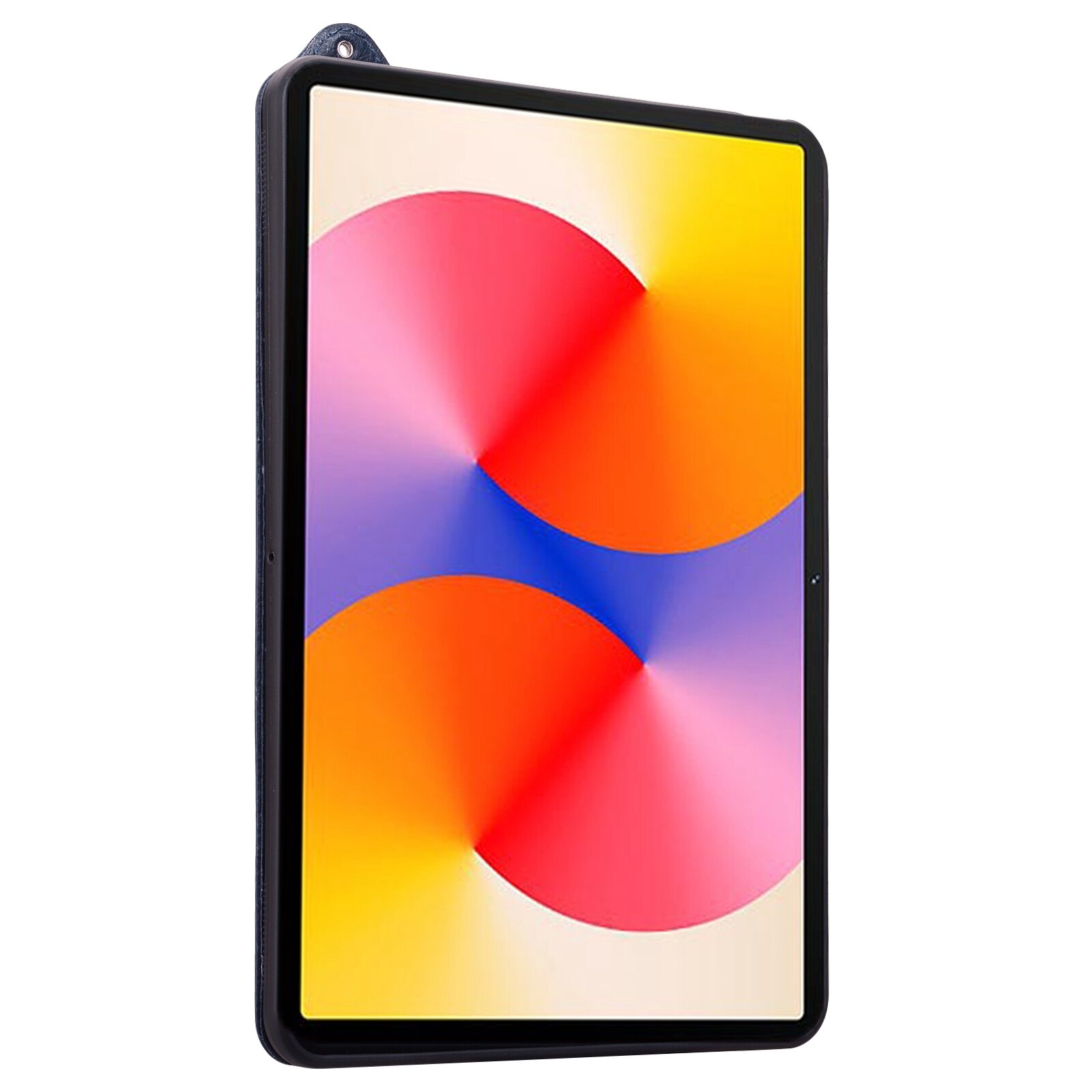 Husa tableta pentru Huawei MatePad SE 11 2024, spate din piele TPU, cu bentita de mana, albastru inchis