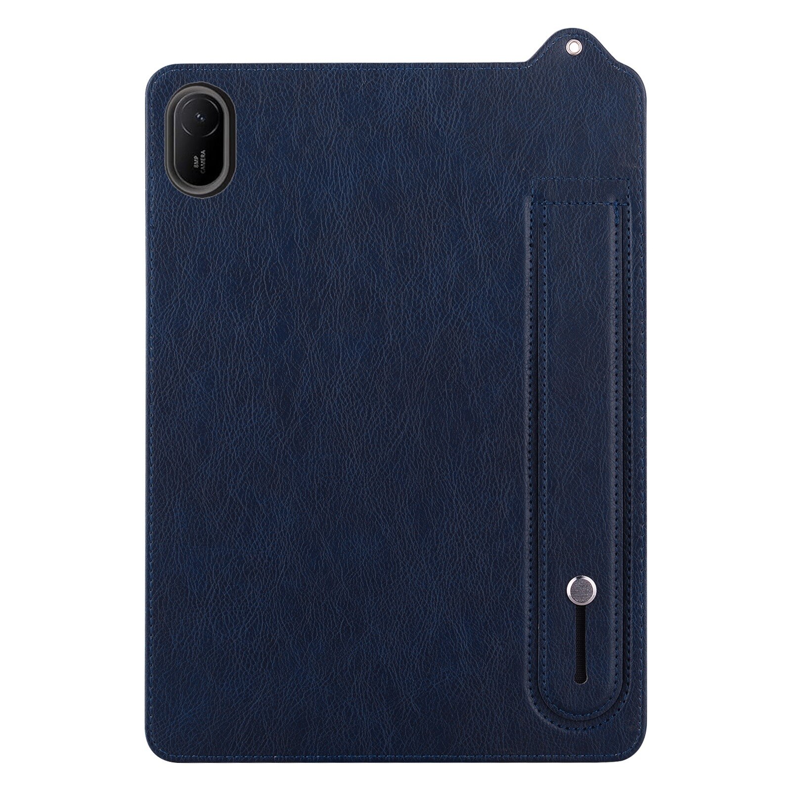Husa tableta pentru Huawei MatePad SE 11 2024, spate din piele TPU, cu bentita de mana, albastru inchis