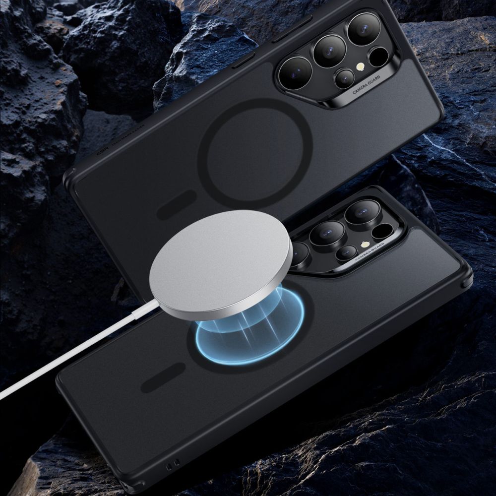 Husa telefon ESR Classic Hybrid HaloLock, compatibil MagSafe, negru, acril, pentru Samsung Galaxy S25 Ultra