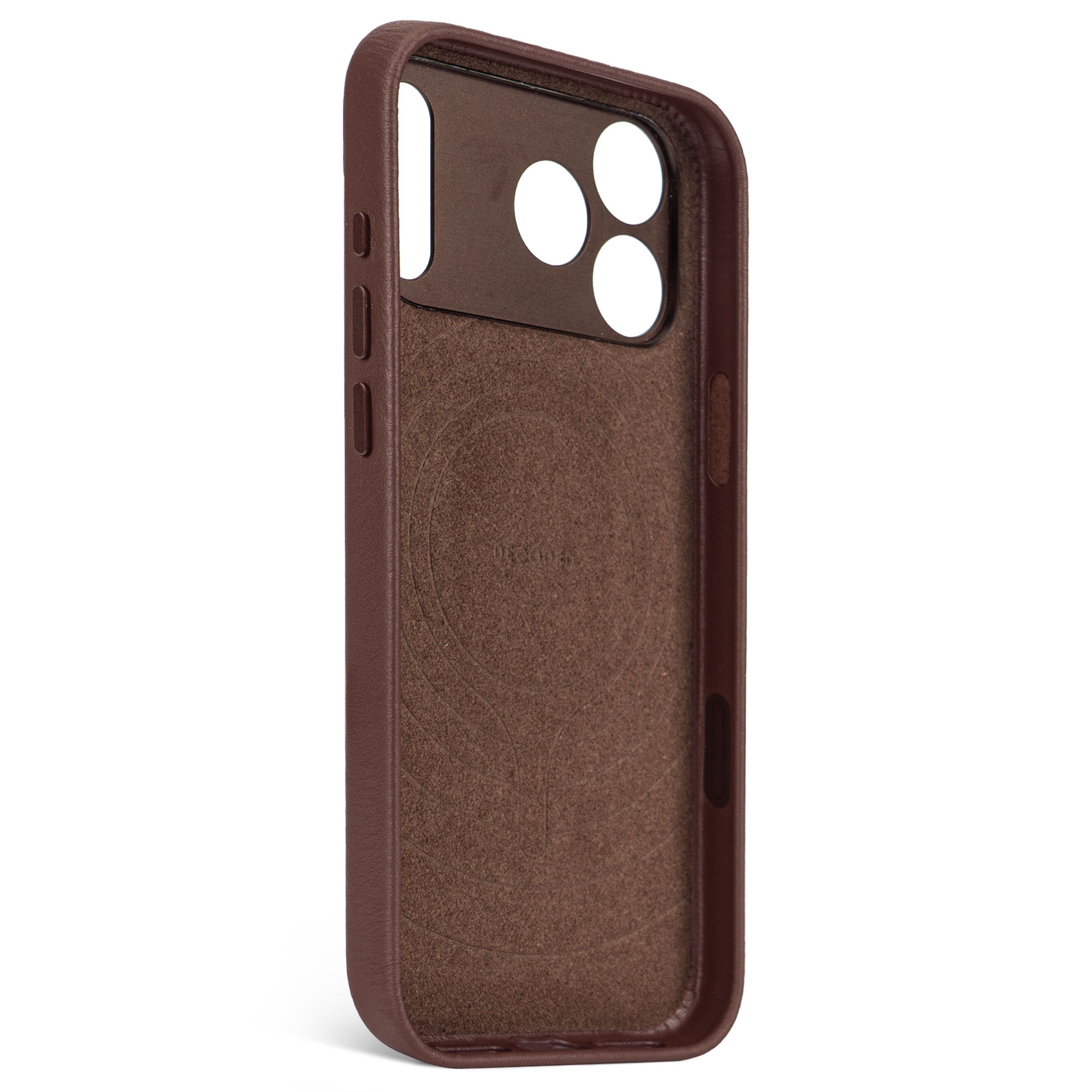 Husa din Piele DECODED pentru iPhone 17 Pro Max - Chocolate Brown