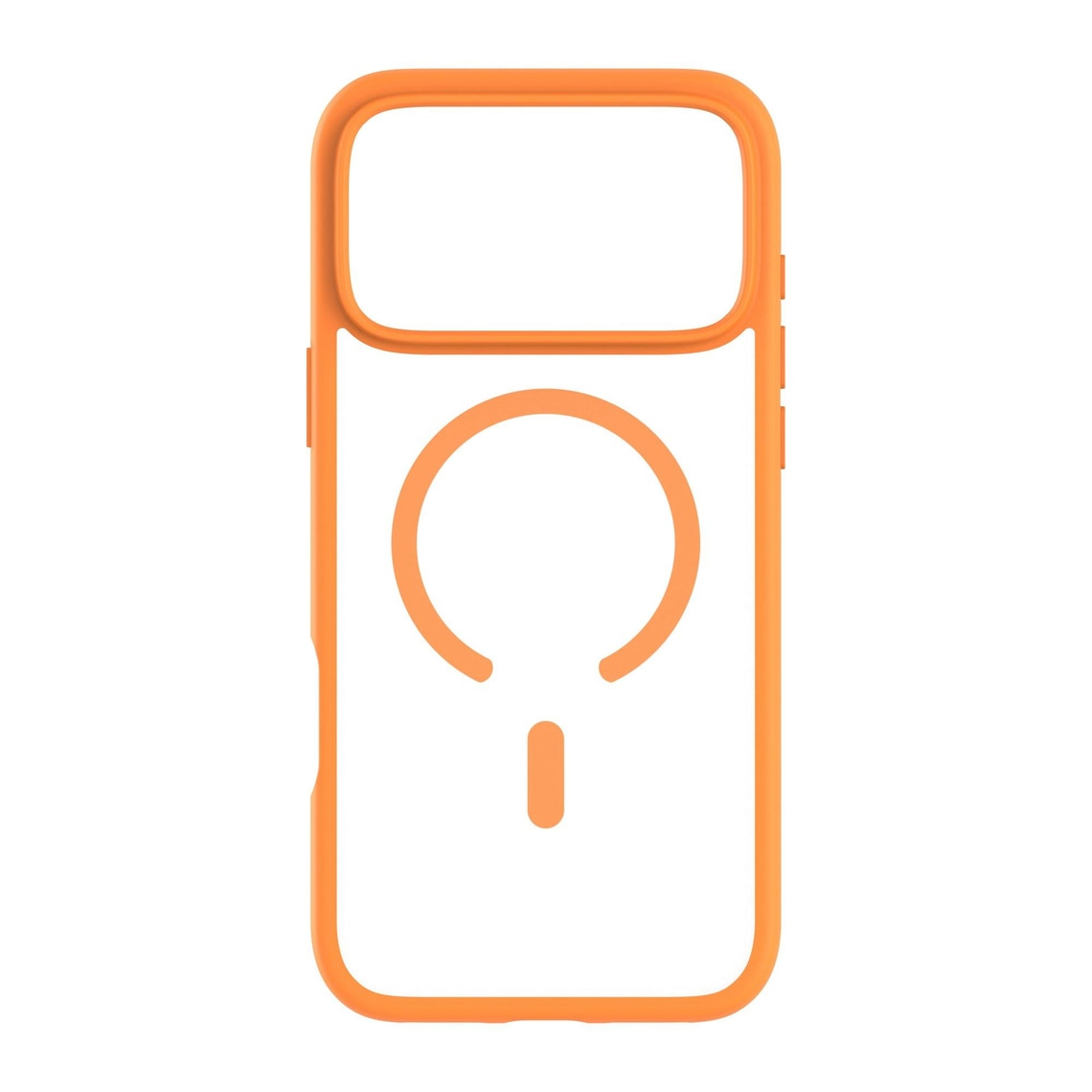 Husa cu decupaj mare, pentru IPhone 17 Pro Max, protectie completa, contur Portocaliu