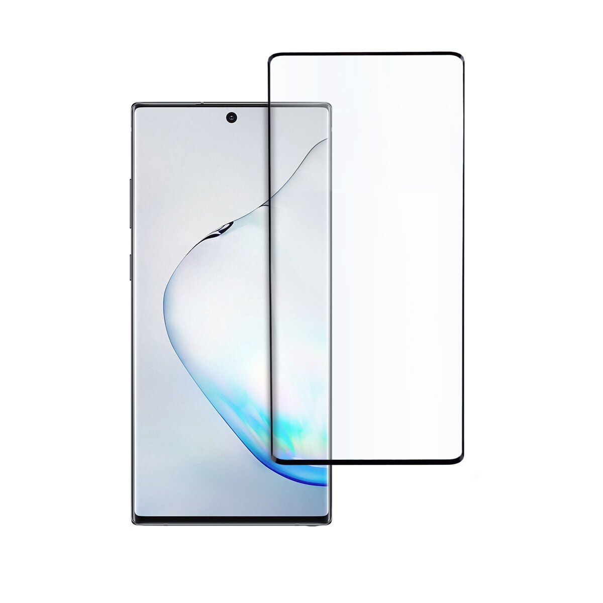 Folie de Sticla pentru Samsung Note 10 Plus, Full Glue, Full Cover, Negru