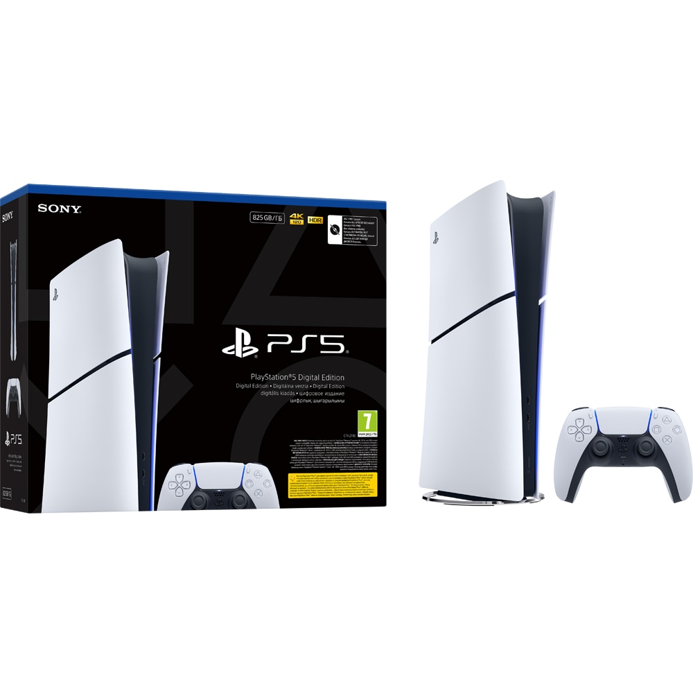Consola PlayStation 5 Slim Digital Edition (PS5) 825GB, E-Chassis, White
