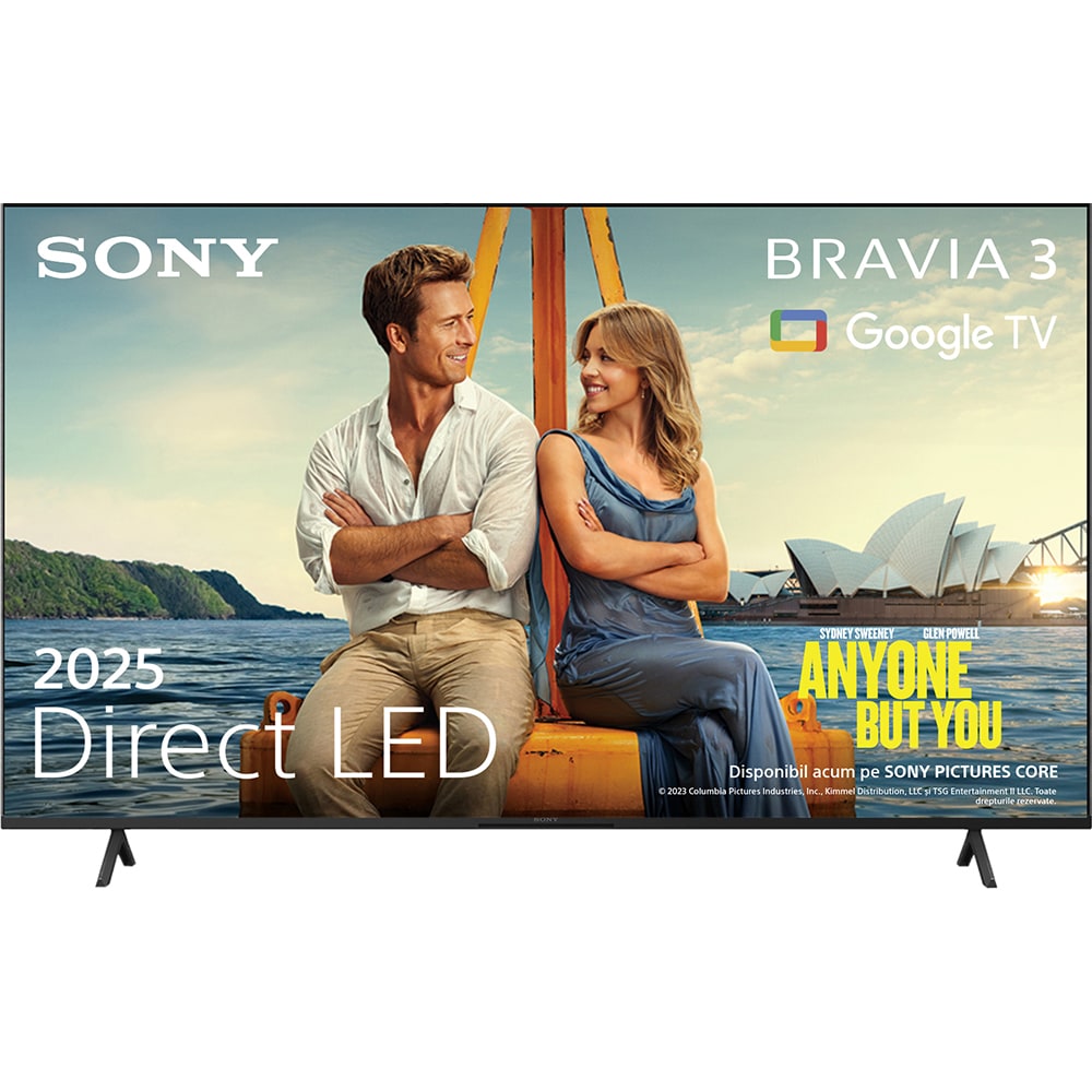 Televizor LED Smart SONY BRAVIA 3 K43S35, Ultra HD 4K, HDR, 108cm
