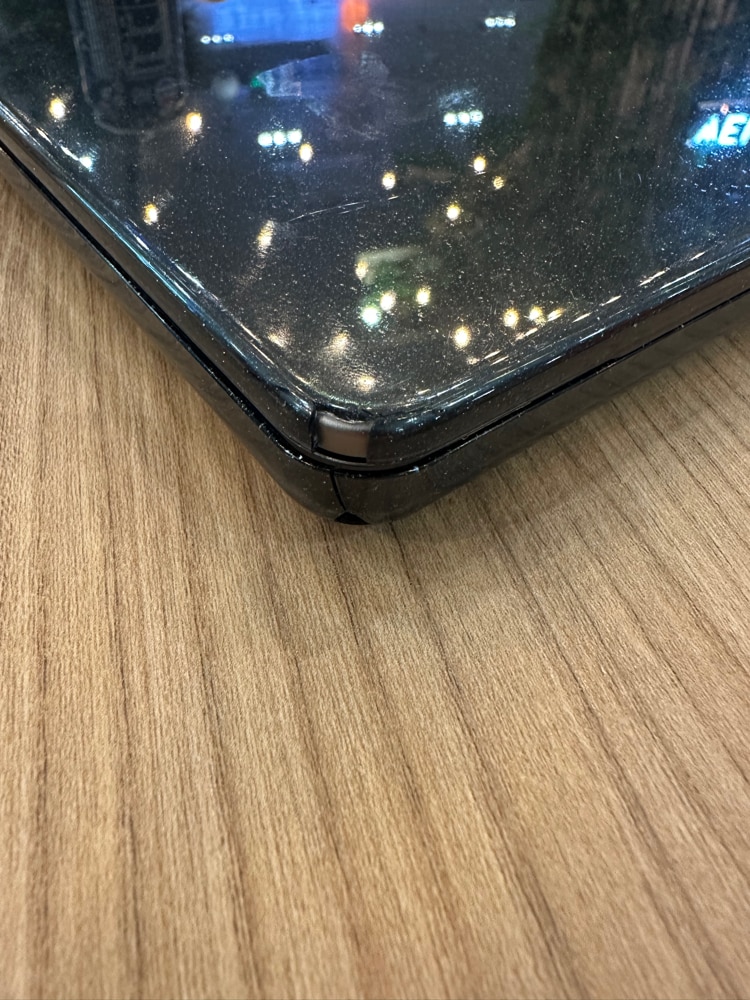 Carcasa Glitter Hard Shell pentru MacBook Air 15 (2023/2024/2025) M Series (M4/M3/M2) (A2941/A3114/A3241), Husa & Protectie MacBook, Negru transparent