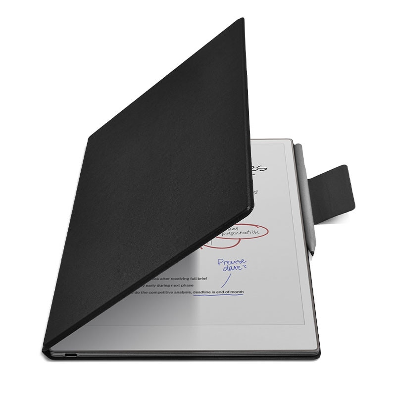 Husa tableta Rqiurpn pentru Remarkable Paper Pro 11.8", Design magnetic, Slim, Usor, Auto sleep/wake, Negru