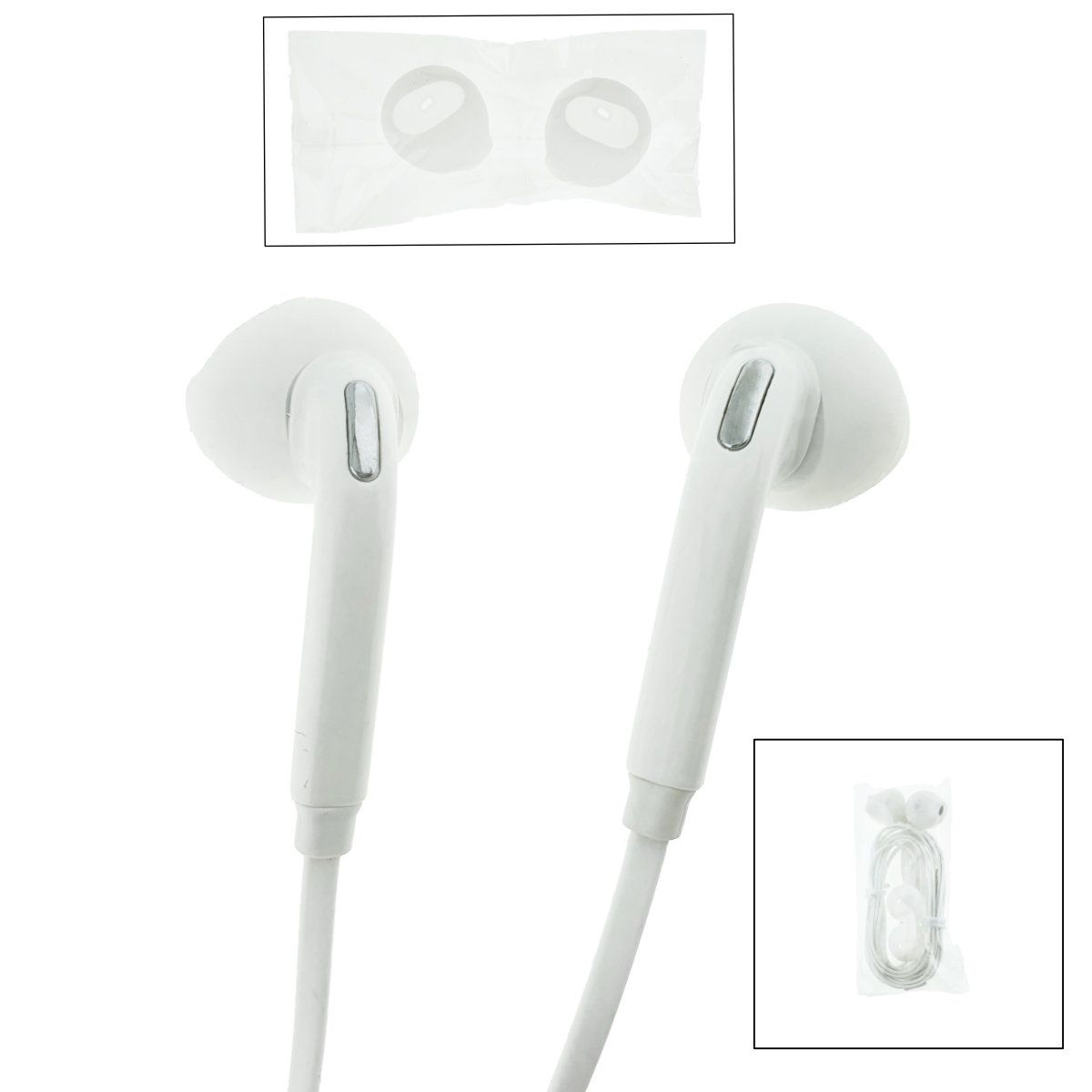 Casti hands-free Boom Bass, pentru telefon, conector Jack 3.5 mm, Alb, TCL-BBL6664