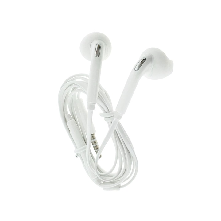 Casti hands-free Boom Bass, pentru telefon, conector Jack 3.5 mm, Alb, TCL-BBL6664