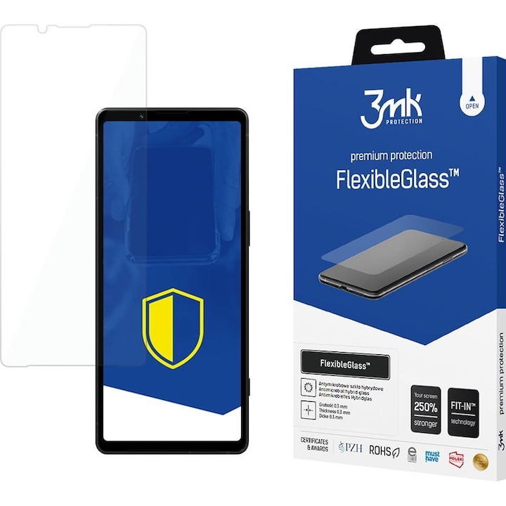 Folie Sticla de protectie FlexibleGlass, 3MK, pentru Sony Xperia 5 V, Transparent