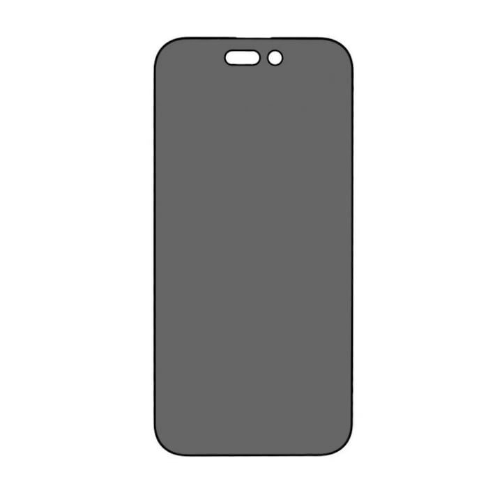 Set 2 folii sticla cu sistem de montare Case friendly Spigen GLAStR EZ FIT compatibil cu iPhone 14 Pro Privacy