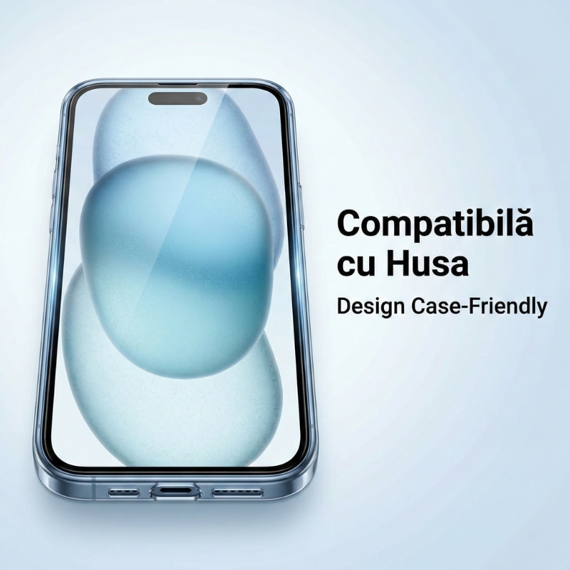 Set 2 Folii Sticla EasyArmour cu Aplicator pentru iPhone 11 / XR, Instalare Usoara Fara Experienta, Margini Negre 3D, Full Glue, Sticla Securizata 9H, Protectie Ecran Anti-Soc, Kit Montaj Inclus, Fara Bule