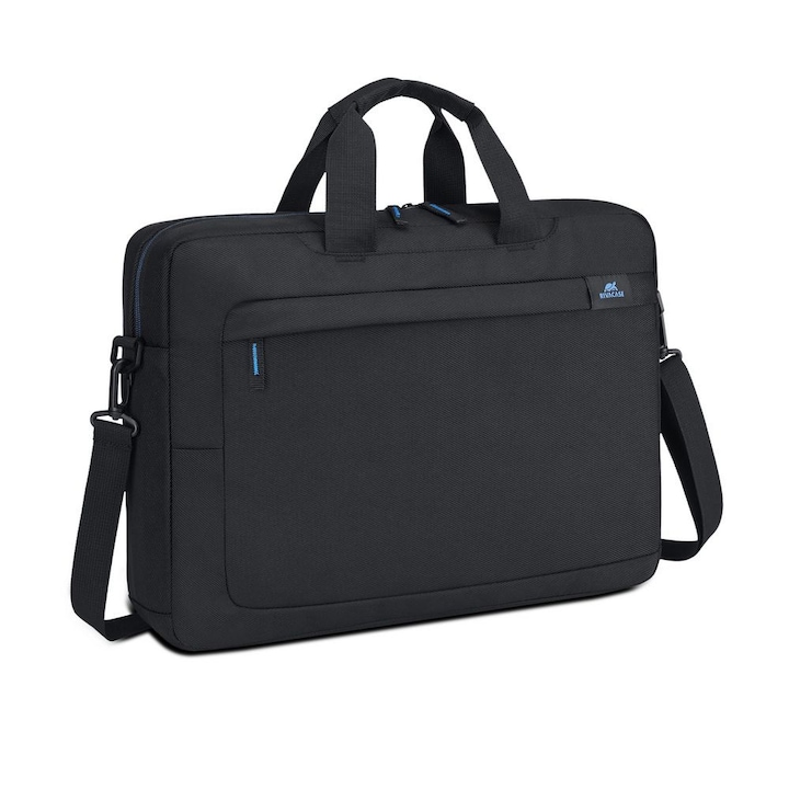 Geanta laptop RivaCase 8036, 15,6"-16", neagra, 430x315x90mm, textil