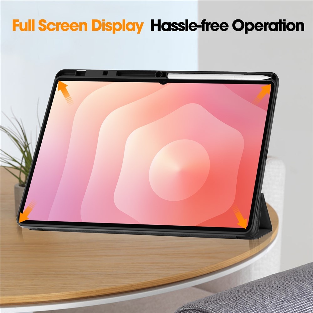 Husa tableta Flex Trifold, Dark Blue, protectie completa, compatibila Galaxy Tab S11 Ultra