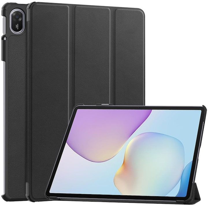 Husa tablete Smartcase pentru Huawei MatePad 11.5 2025, tri-fold, protectie 360, neagra