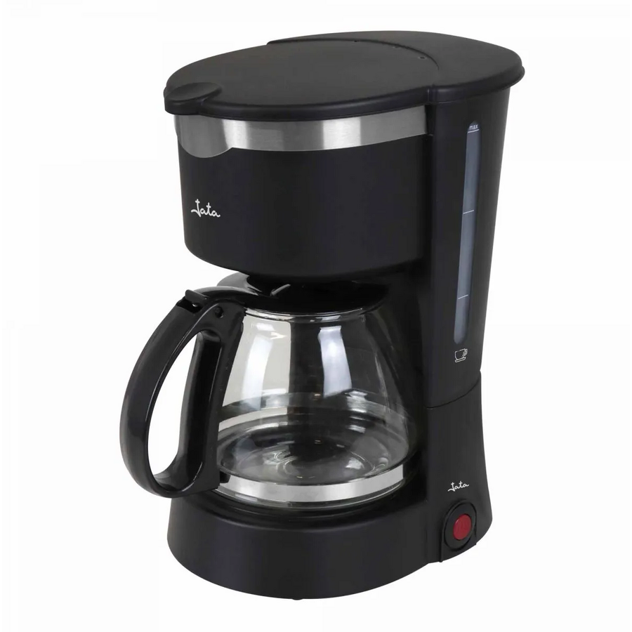 Cafetieră Jata, 600 W, recipient sticlă, 1.25 l, negru
