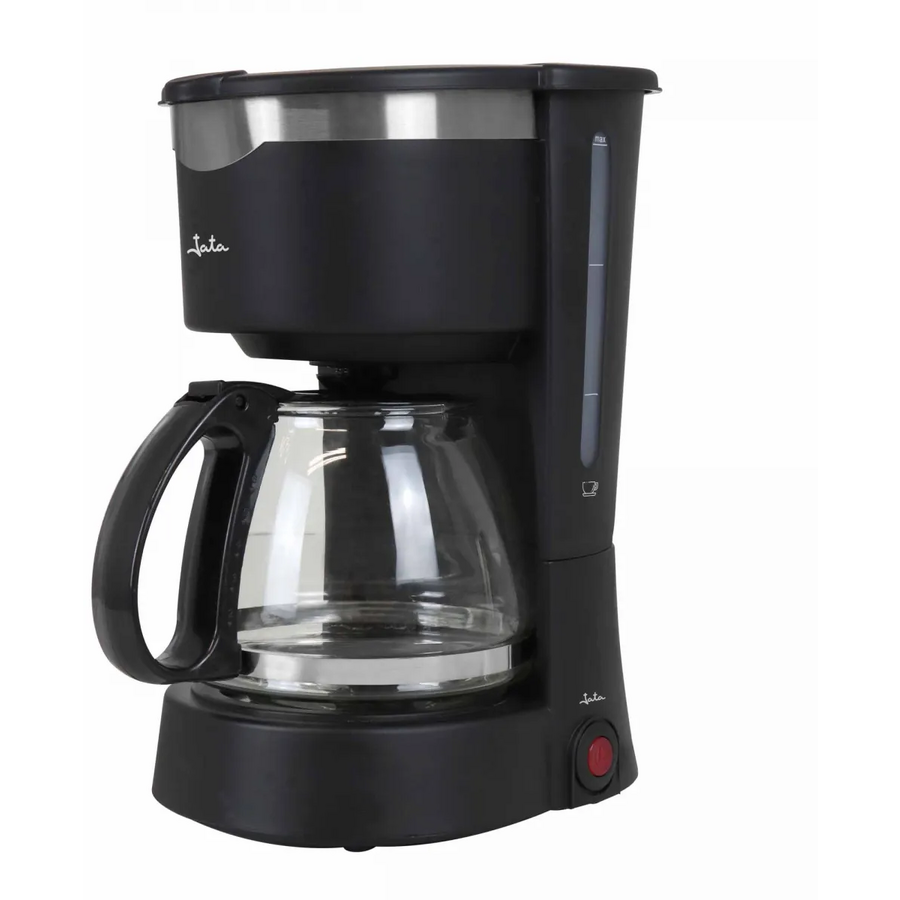 Cafetieră Jata, 600 W, recipient sticlă, 1.25 l, negru