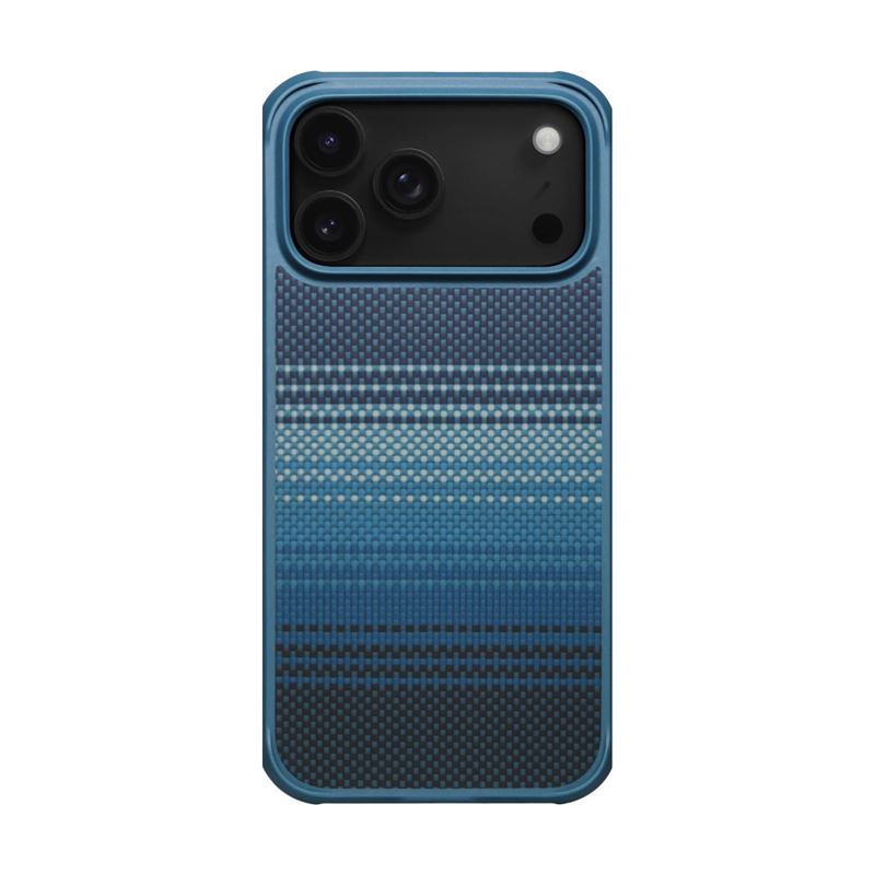 Carcasa Pitaka Aramid ProGuard Moonrise compatibila cu iPhone 17 Pro Max, Albastru